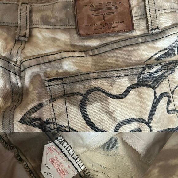 Vintage 90’s Alfred Sung high waisted jeans / size 12 - Picture 8 of 12